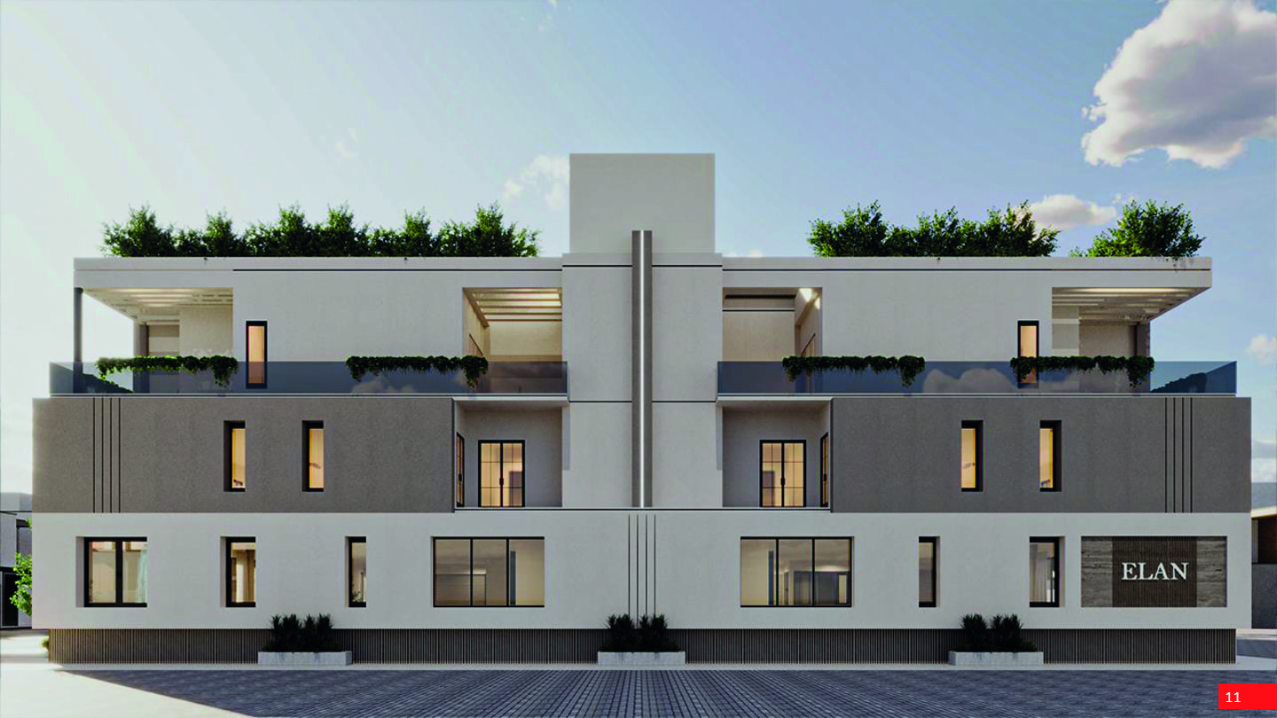 تفاصيل الواجهات والشرفات في أحد التصاميم السكنية المعروضة